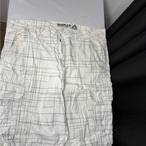 Surplus White Cargo Shorts for Men